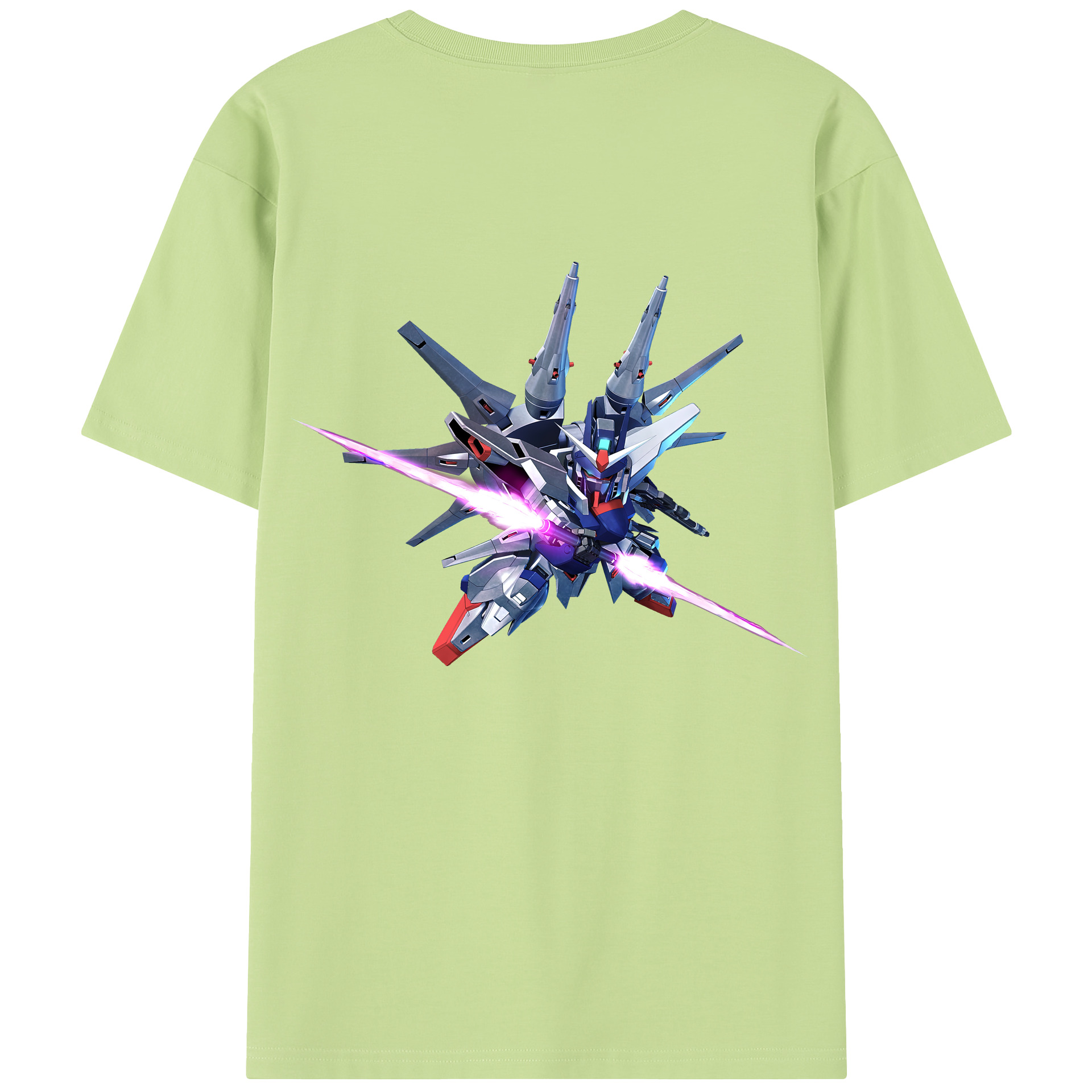 （画像用） 機動戦士ガンダム Mobile Suit Gundam 綿100％半袖Tシャツ（背面プリント）